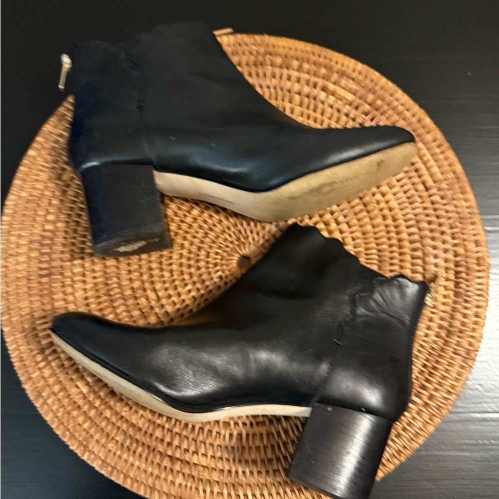 Lands' End‎ Black Ankle Booties